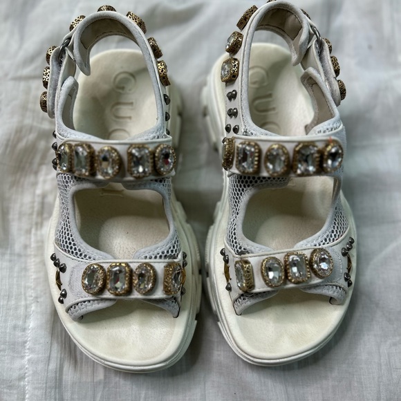Authentic Gucci Flash Trek Sandals Women Size 9. GENTLY WORN - Picture 5 of 6